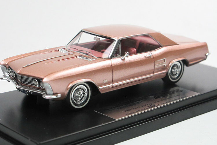 ゴールドバーグ コレクション 1/43 ビュイック リビエラ 1963 ピンクGoldvarg Collection 1:43 Buick Riviera 1963 Rose Mist Poly pink