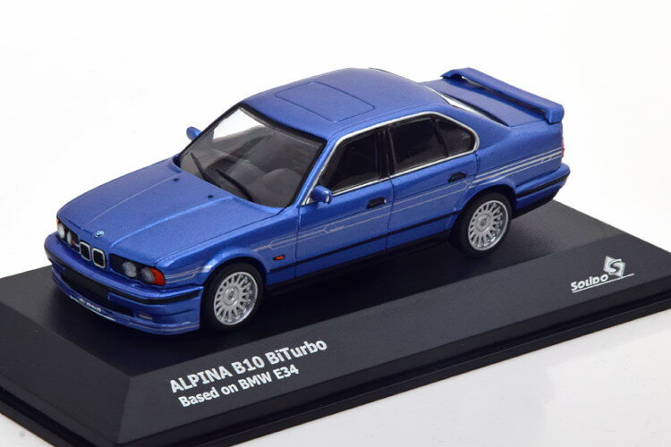 ソリド 1/43 BMW アルピナ B10 E34 バイターボ サルーン 1989-1994 ブルーメタリックSolido 1:43 BMW Alpina B10 E34 BiTurbo Saloon 1989-1994 bluemetallic