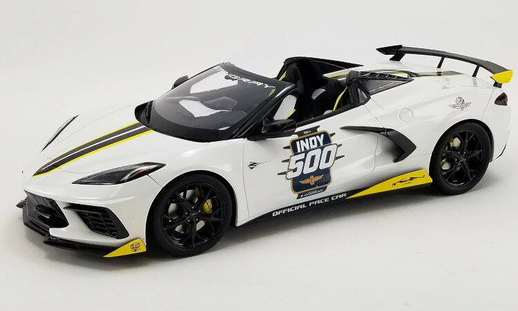 リアルアートレプリカ 1/18 シボレー コルベット スティングレイ ペースカー インディ 500 2021Real Art Replicas 1:18 Chevrolet Corvette Stingray Pace Car Indy 500 2021
