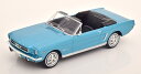 ホワイトボックス 1/24 フォード マスタング コンバーチブル ターコイズ メタリックWhite Box 1:24 Ford Mustang Convertible turquoise-metallic