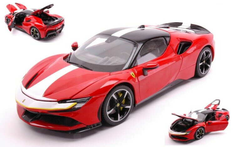 ブラーゴ 1/18 フェラーリ SF90 ストラダーレ ハイブリッド 1000hp アセット フィオラノ 2019 開閉Bburago 1:18 FERRARI SF90 STRADALE HYBRID 1000hp ASSETTO FIORANO 2019