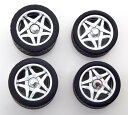 KK-SCALE 1/18 フェラーリ F50 リム タイヤ セット シルバーKK-Scale 1:18 Ferrari F50 rims and tyres ...