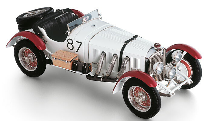 CMC 1/18 メルセデスベンツ SSKL 87 ミッレミリア 1931 ホワイト レッド カラツィオラ CMC 1:18 Mercedes SSKL No 87 Mille Miglia 1931 white red Caracciola