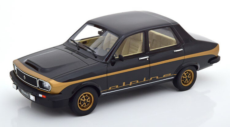 オットー 1/18 ルノー 12 アルピーヌ 1978 ブラック ゴールデン 1500台限定 Otto Mobile 1:18 Renault 12 Alpine 1978 black golden Limited Edition 1500 pcs