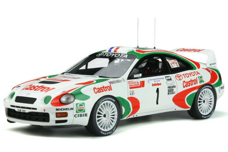 オットーモービル 1/18 トヨタ セリカ GT-FOUR ST205 #1 ツール・ド・コルス-ラリー 1995 3000台限定 Otto Mobile 1:18 TOYOTA CELICA GT-FOUR ST205 N 1 RALLY TOUR DE CORSE 1995 D.AURIOL B.OCCELLI LIMITED 3000 ITEMS.