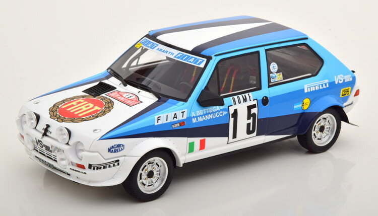 åȡ 1/18 եå ȥ Х Gr.2 #15 ꡼ƥ 1980 999Otto Mobile 1:18 Fiat Ritmo Abarth Gr.2 #15 Rally Monte carlo 1980 Mannucci/Bettega Limited Edi...