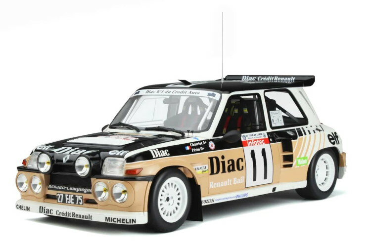 Ibg[ 1/12 m[ 5 }LV ^[{ #11 2 [c[hRX 1986 1500 Otto Mobile 1:12 Renault 5 Maxi Turbo #11 2nd Rallye Tour de Corse 1986 Limited Edition 1500 pcs