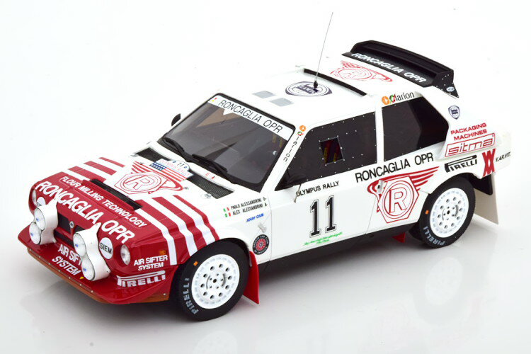 オットー 1/18 ランチア デルタ S4 Gr.B #11 オリンパス ラリー 1986 2000台限定Otto Mobile 1:18 Lancia Delta S4 Gr.B No 11 Olympus Rally 1986 Alessandrini/Alessandrini Limited Edition 2000 pcs