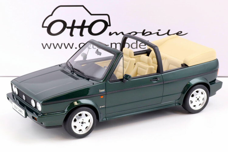 オットーモービル 1/12 フォルクスワーゲン ゴルフ 1 MK1 カブリオレ クラシック ライン 1992 グリーン Otto Mobile 1:12 VW Golf 1 MK1 Cabriolet Classic Line 1992 green