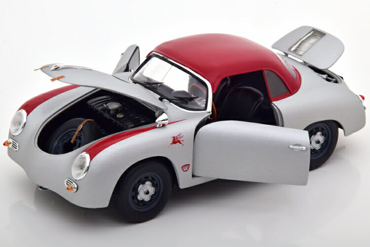 シュコー 1/18 ポルシェ 356 スピードスター アウトロー シルバーグレー 開閉Schuco 1:18 Porsche 356 Speedster Outlaw silvergrey