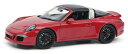 シュコー 1/18 ポルシェ 911 991 カレラ 4 GTS タルガ 2014 カーマイン 500台限定 Schuco 1:18 Porsche 911 9...
