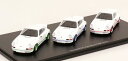シュコー Pro.R 1/43 ポルシェ 911 カレラ 2.7 RS 50周年 モデルカー3台セット 1973 ホワイト/グリーン ホワイト/ブルー ホワイト...