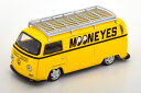 シュコー×ターマックワークス 1/64 フォルクスワーゲン T2 ムーンアイズ イエロー ブラックSchuco x Tarmac Works 1/64 VW T2 Mooneyes yellow black