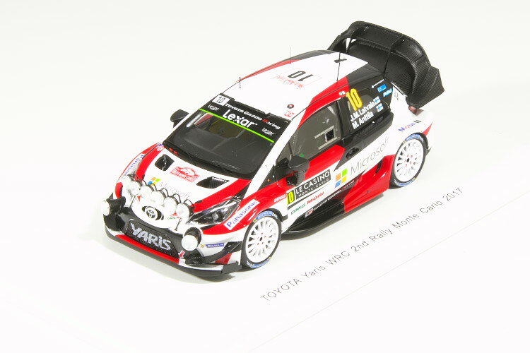スパーク 1/43 トヨタ ヤリス WRC 2nd モンテカルロ 2017 Toyota Yaris WRC Rally Monte Carlo Latvalaのサムネイル
