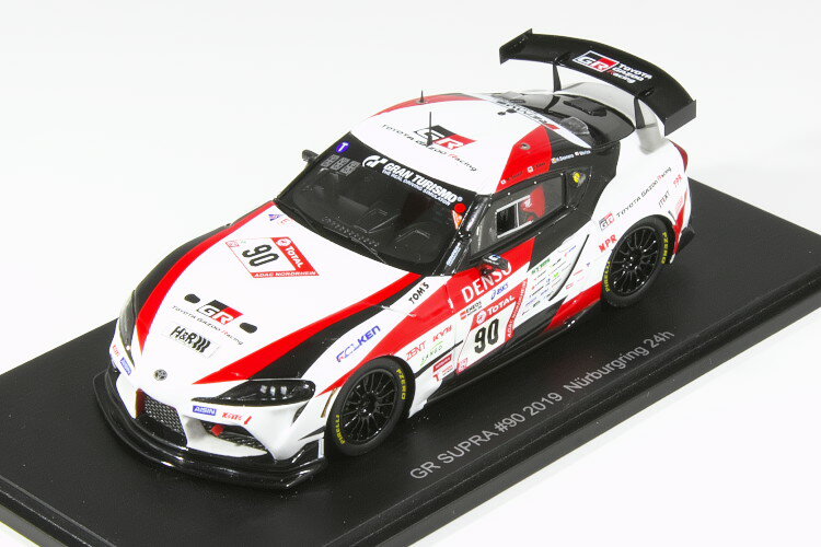 TOYOTA GAZOO Racing特注 スパーク 1/43 トヨタ GR スープラ #90 2019 ニュルブルクリンク24h参戦車両 Toyota Supra 佐々木雅弘、Uwe Kleen、Herwig Daenens、MORIZO