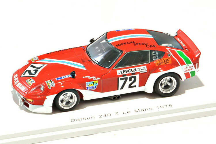 ѡ 1/43  åȥ 240Z #72 롦ޥ24ѵץ졼 1975 å Spark 1:43 Datsun 2...