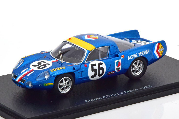 Xp[N 1/43 m[ As[k A210 #56 E}24ԑϋv[X 1968 Spark 1:43 Renault Alpine A210 #56 24h Le Mans 1968 Marnat/Gerbault