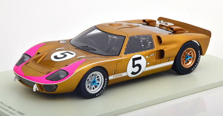 スパーク 1/18 フォード GT40 MK2 5 ル マン24時間耐久レース 1966 Spark 1:18 Ford GT40 MK2 5 24h Le Mans 1966 Bucknum/Hutcherson