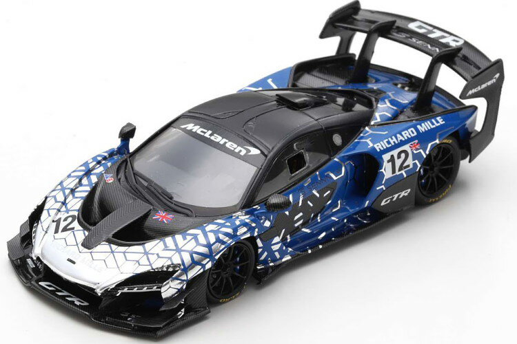 Xp[N 1/43 }N[ Zi GTR 2019 u[ ubN Spark 1:43 McLaren Senna GTR 2019 blue black