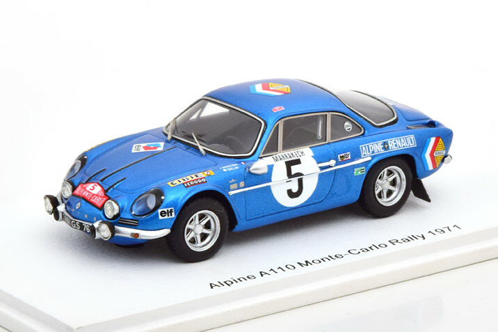 Xp[N 1/43 m[ As[k A110 #5 [eJ 1971 Spark 1:43 Renault Alpine A110 #5 Rallye Monte Carlo 1971