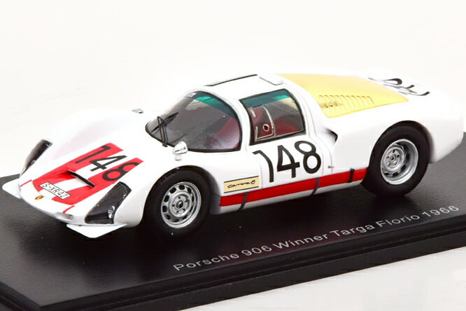 Xp[N 1/43 |VF 906 D ^K t[I 1966 Spark 1:43 Porsche 906 Winner Targa Florio 1966 Mairesse/Muller