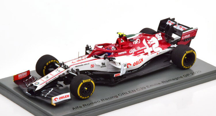 スパーク 1/43 アルファロメオ オーレン C39 エミリア・ロマーニャGP 2020 ジョヴィナッツィSpark 1:43 Alfa Romeo Orlen C39 GP Emilia Romagna 2020 Giovinazzi
