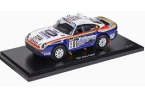 スパーク 1/18 ポルシェ 959 #186 ダカール・ラリー 1985 ショーケース付き 959台限定 Spark 1:18 Porsche 959 #186 Rallye Paris Dakar 1985 Metge Lemoyne with showcase Limitation 959 pcs.