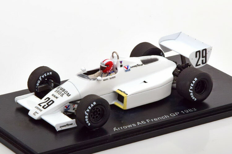 Xp[N 1/43 AEY A6 tXGP 1983Spark 1:43 Arrows A6 GP France 1983 Surer