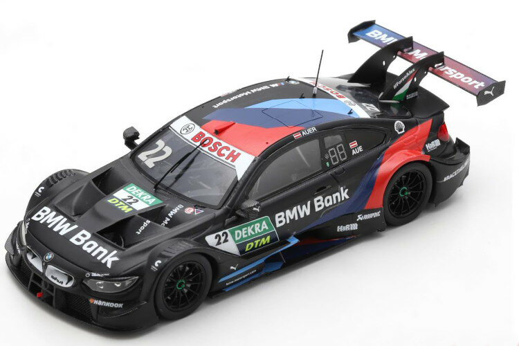 スパーク 1/43 BMW BANK M4 DTM #22 チーム RMR ホッケンハイム 2020 ルーカス・アウアー 500台限定Spark 1:43 BMW BANK M4 DTM NO.22 BMW TEAM RMR HOCKENHEIM 2020 LUCAS AUER LIMITED 500