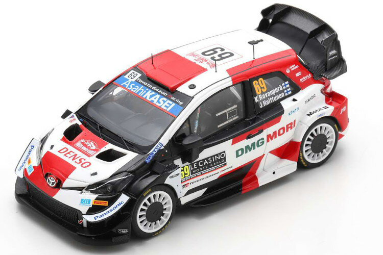 Xp[N 1/43 g^ X WRC #69 [ eJ 2021 oy nbgDlSpark 1:43 Toyota Yaris WRC No 69 Rally Monte Carlo 2021 Rovanpera Halttunen