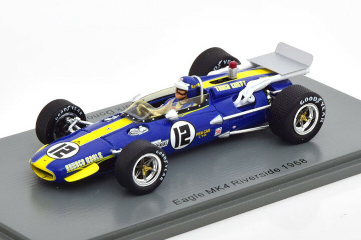 スパーク 1/43 イーグル MK4 アメリカGP 1968Spark 1:43 Eagle MK4 GP USA 1968 Donohue