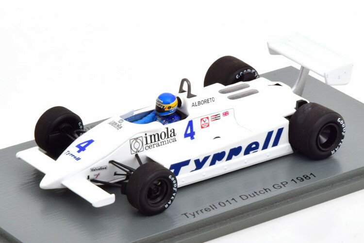 Xp[N 1/43 eB 011 I_GP 1981 A{[gSpark 1:43 Tyrrell 011 GP Netherlands 1981 Alboreto