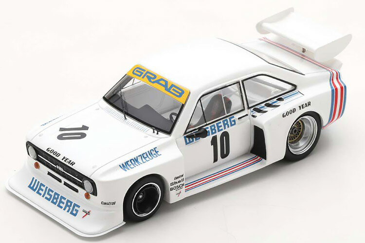 スパーク 1/43 フォード エスコート MK2 #10 ノリスリンク DRM 1977 ヘーゼマンズ 400台限定Spark 1:43 Ford Escort MK2 No.10, Norisring DRM 1977 Hezemans Limited Edition 400 pcs.
