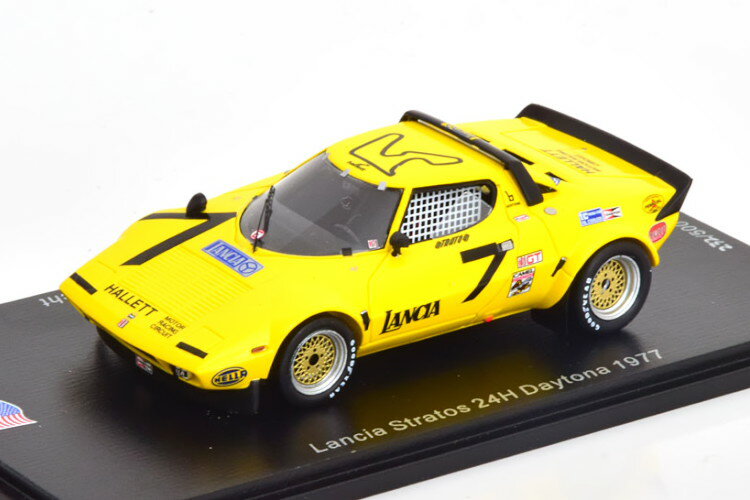 スパーク 1/43 ランチア・ストラトス #7 24時間 デイトナ 1977 500台限定Spark 1:43 Lancia Stratos No 7 24h Daytona 1977 Arutunoff/Marina/Goellnicht Limited Edition 500 pcs