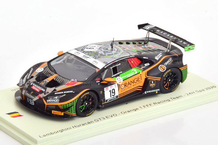 スパーク 1/43 ランボルギーニ ウラカン GT3 エボ 19 24時間 スパ 2020 300台限定Spark 1:43 Lamborghini Huracan GT3 Evo No 19 24h Spa 2020 Moccia/Giammaria/Keen/Hamaguchi Limited Edition 300 pcs