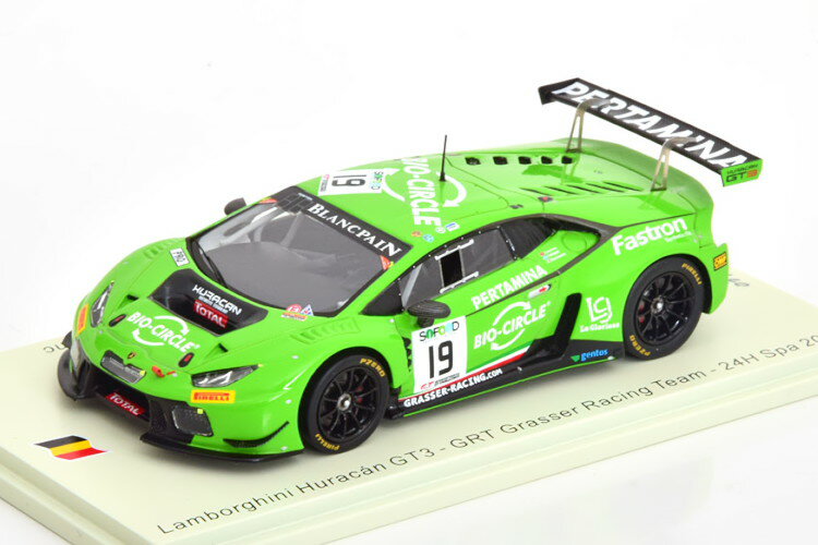 スパーク 1/43 ランボルギーニ ウラカン GT3 19 24時間 スパ 2017 300台限定Spark 1:43 Lamborghini Huracan GT3 No 19 24h Spa 2017 Ineichen/Giammaria/Companc Limited Edition 300 pcs