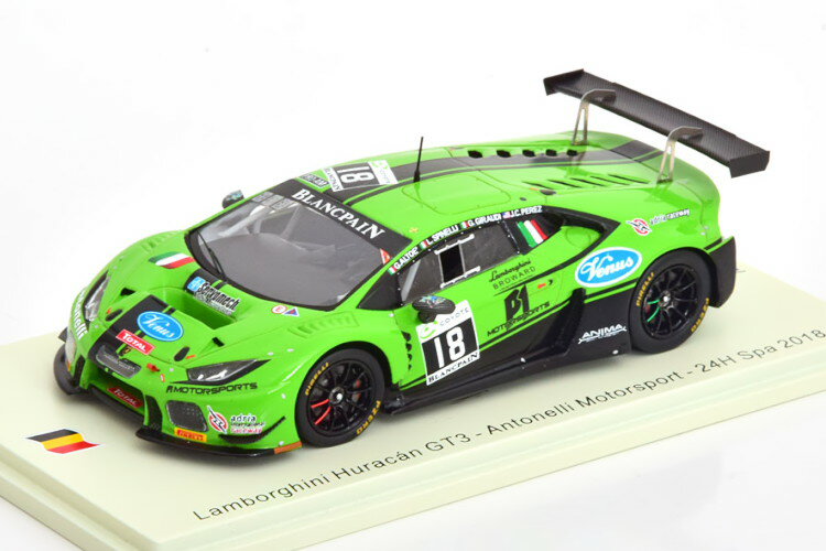 Xp[N 1/43 {M[j EJ GT3 #18 24 Xp 2018 yX 300Spark 1:43 Lamborghini Huracan GT3 No.18, 24h Spa 2018 Perez/Giraudi/Spinelli/Altoe Limited Edition 300 pcs.