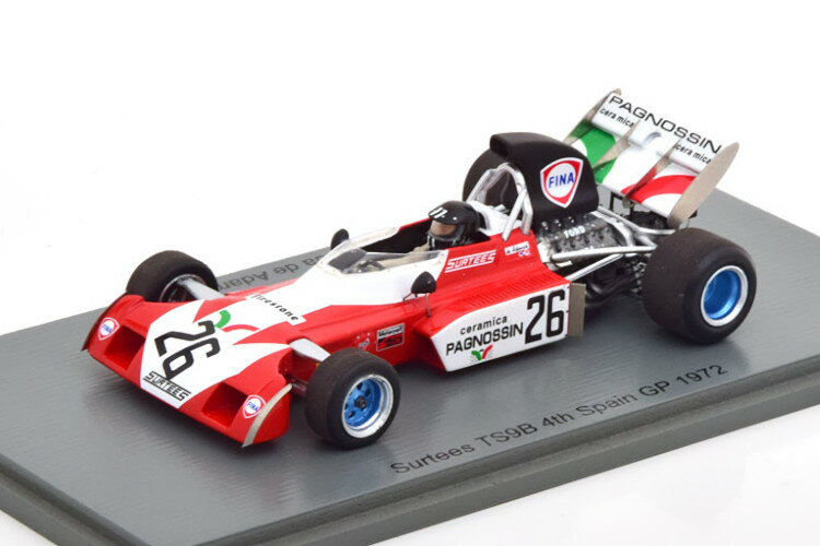 スパーク 1/43 サーティース TS9B スペインGP 1972 デ・アダミッチSpark 1:43 Surtees TS9B GP Spain 1972 de Adamich