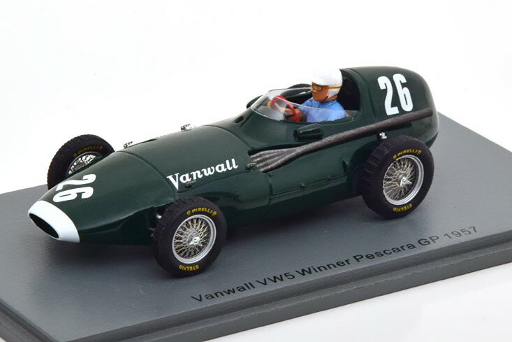 スパーク 1/43 ヴァンウォール VW5 優勝 ペスカーラGP 1957 モスSpark 1:43 Vanwall VW5 Winner GP Pescara 1957 Moss