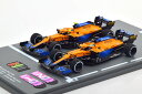 スパーク 1/43 マクラーレン 2台セット MCL35M ダブル 優勝 イタリアGP 2021 リカルド ノリス 1000台限定 ピットボード付きSpark 1:43 McLaren MCL35M double winner GP Italy set 2021 Ricciardo/Norris Ltd 1000 pcs with Pitboard