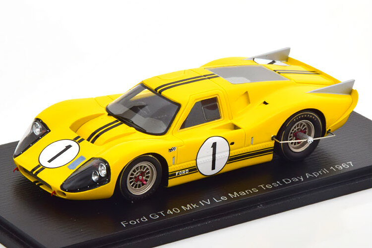 スパーク 1/43 フォード GT40 MK4 #1 テスト 24時間ル・マン 1967 マクラーレンSpark 1:43 Ford GT40 MK4 No 1 Test 24h Le Mans 1967 McLaren