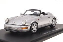 スパーク 1/43 ポルシェ 911 (964) スピードスター シルバー 400台限定Spark 1:43 Porsche 911 (964) Speedster Arktissilber Limited Edition 400 pcs