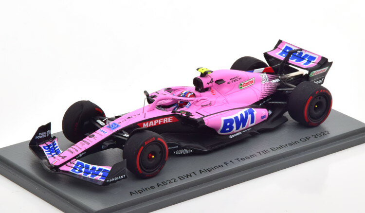 スパーク 1/43 アルピーヌ A522 BWT バーレーンGP 2022 オコンSpark 1:43 Alpine A522 BWT GP Bahrain 2022 Ocon