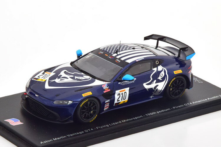 スパーク 1/43 アストンマーティン ヴァンテージ GT4 ピレリ GT4 アメリカン オースティン 2020 フライング リザード ディナン 300台限定Spark 1:43 Aston Martin Vantage GT4 Pirelli GT4 American Austin 2020 Flying Lizard Dinan Limited Edition 300 pcs