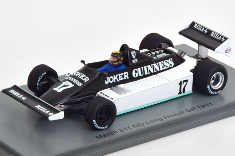 Xp[N 1/43 }[` 811 NQ Or[` GP AJ 1981Spark 1:43 March 811 NQ GP Long Beach USA 1981 Daly