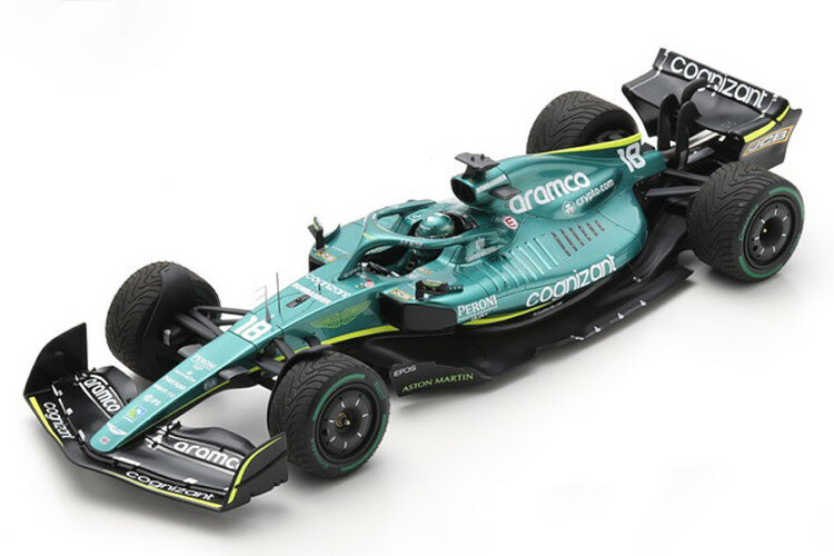 スパーク 1/18 アストンマーティン AMR22 GP エミリアロマーニャ 2022 Stroll ショーケース付きSpark 1:18 Aston Martin AMR22 GP Emilia Romagna 2022 Stroll with ShowCase