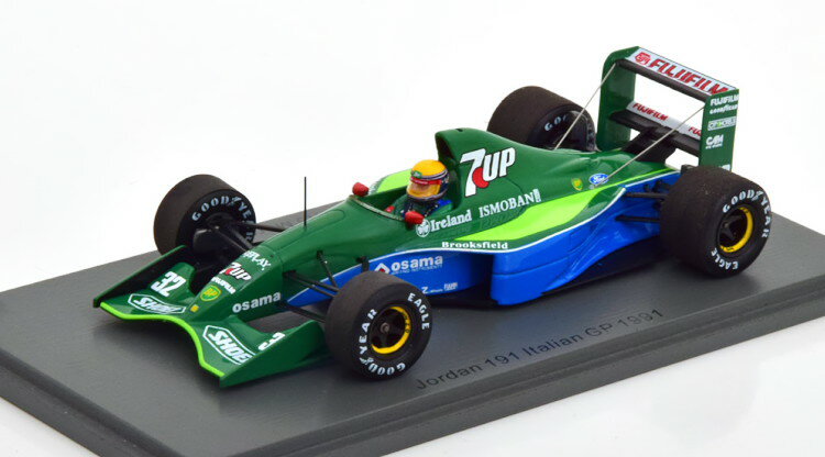 スパーク 1/43 ロベルト・モレノ Jordan 191 #32 イタリアGP formula 1 1991Spark 1:43 Roberto Moreno Jordan 191 #32 Italy GP formula 1 1991