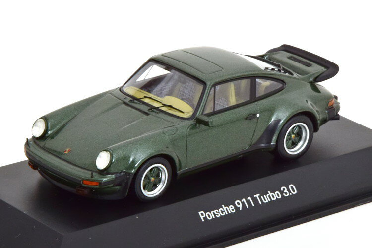 Xp[N 1/43 |VF 911 ^[{3.0 WFl[V1 _[NO[^bNSpark 1:43 Porsche 911 Turbo 3.0 Generation 1 darkgreen-metallic special edition from the Porsche Museum