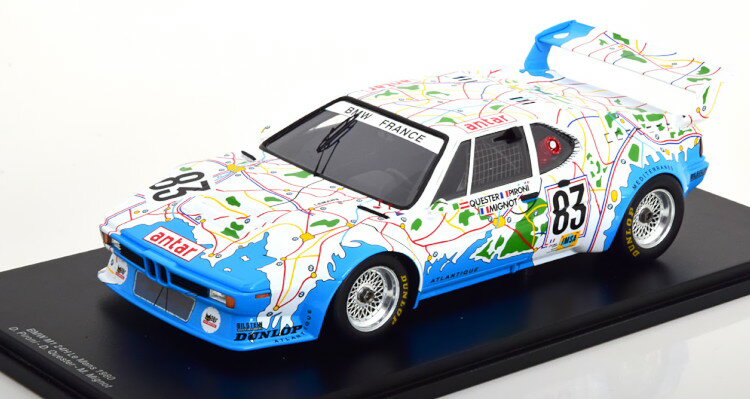 Xp[N 1/18 BMW M1 #83 E}24ԑϋv 1980 V[P[XtSpark 1:18 BMW M1 No 83 24h Le Mans 1980 Quester/Pironi/Mignot with ShowCase