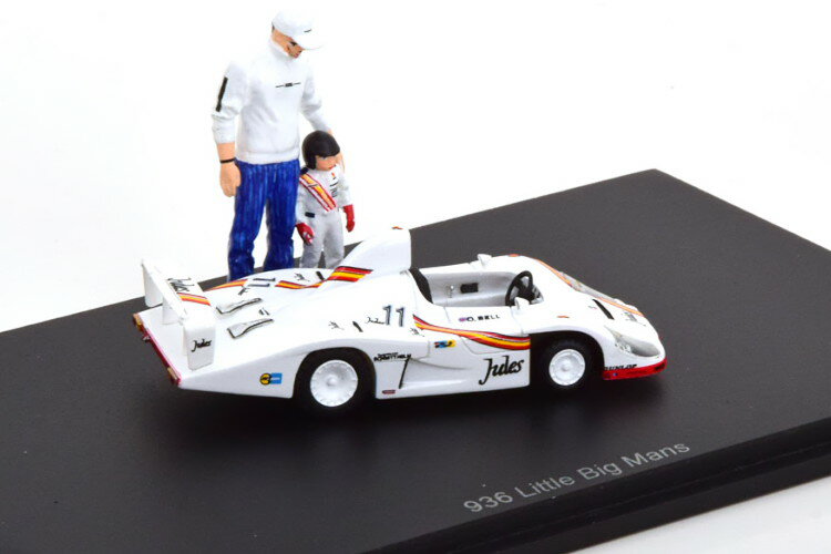 スパーク 1/43 ポルシェ 936 Little Big Mans ル・マン クラシック フィギュア付きセットSpark 1:43 Porsche 936 Little Big Mans Le Mans Classic with figures Set